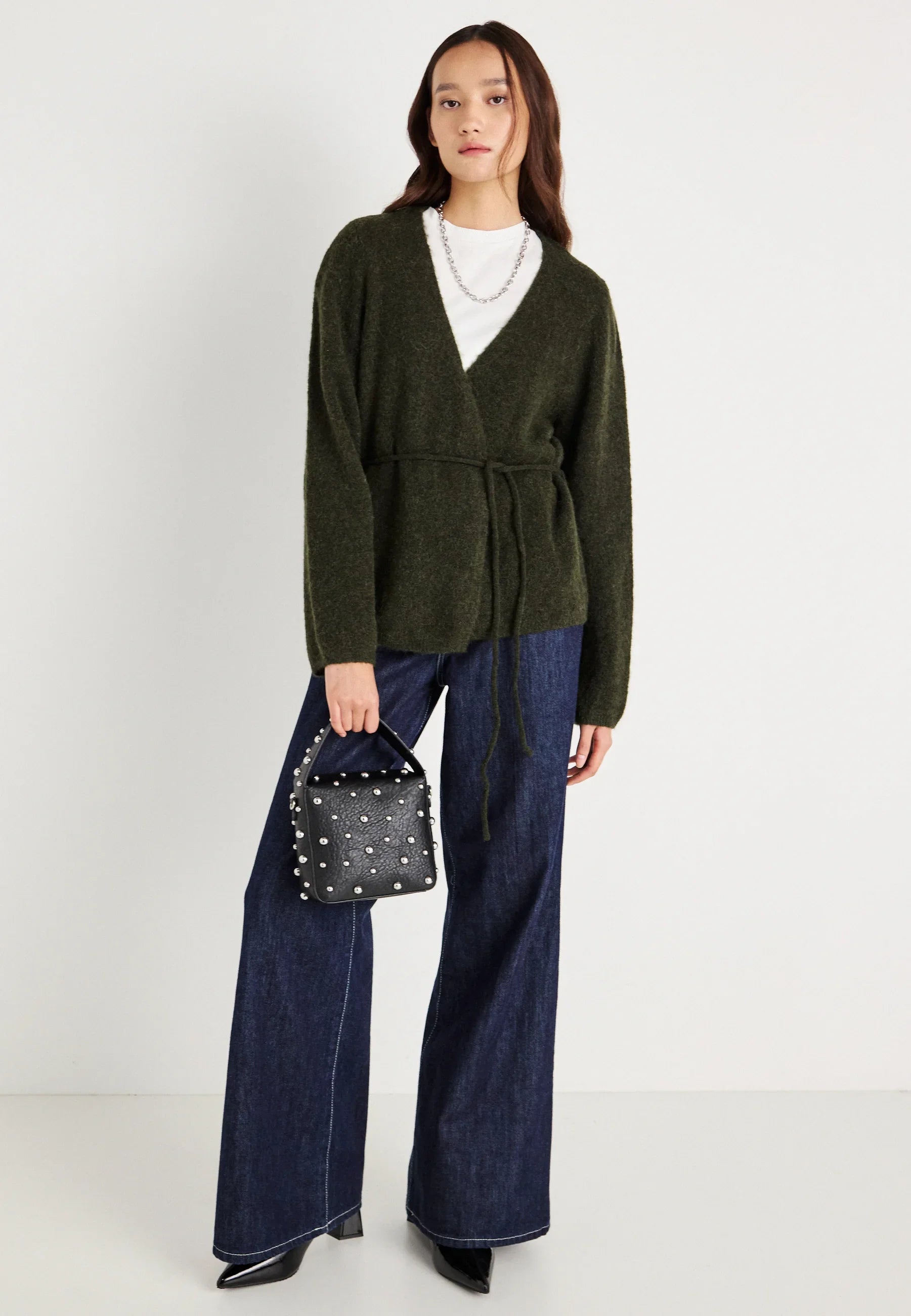 MSCH - MIABELLE HOPE WRAP CARDIGAN - ROSIN MELANGE