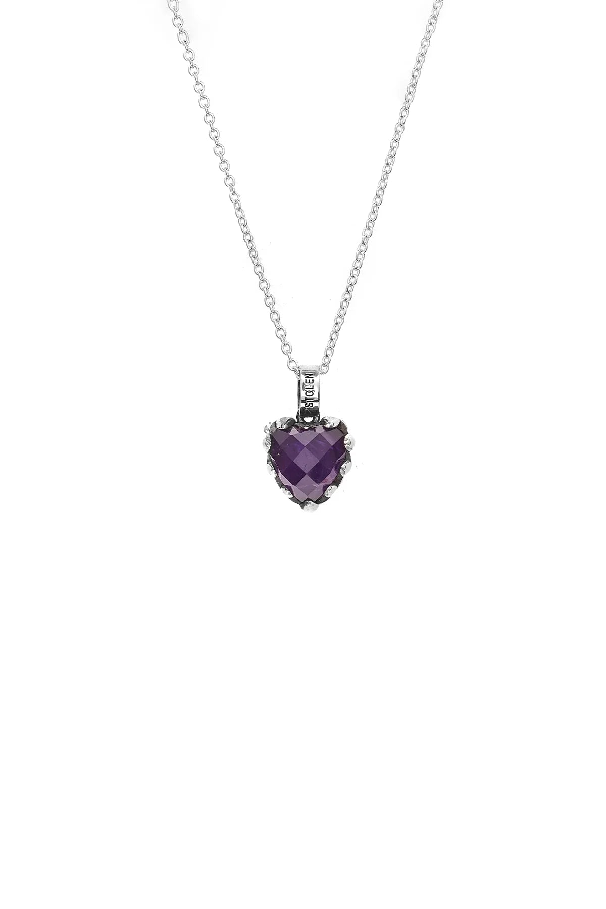 Stolen LOVE CLAW NECKLACE - AMETHYST