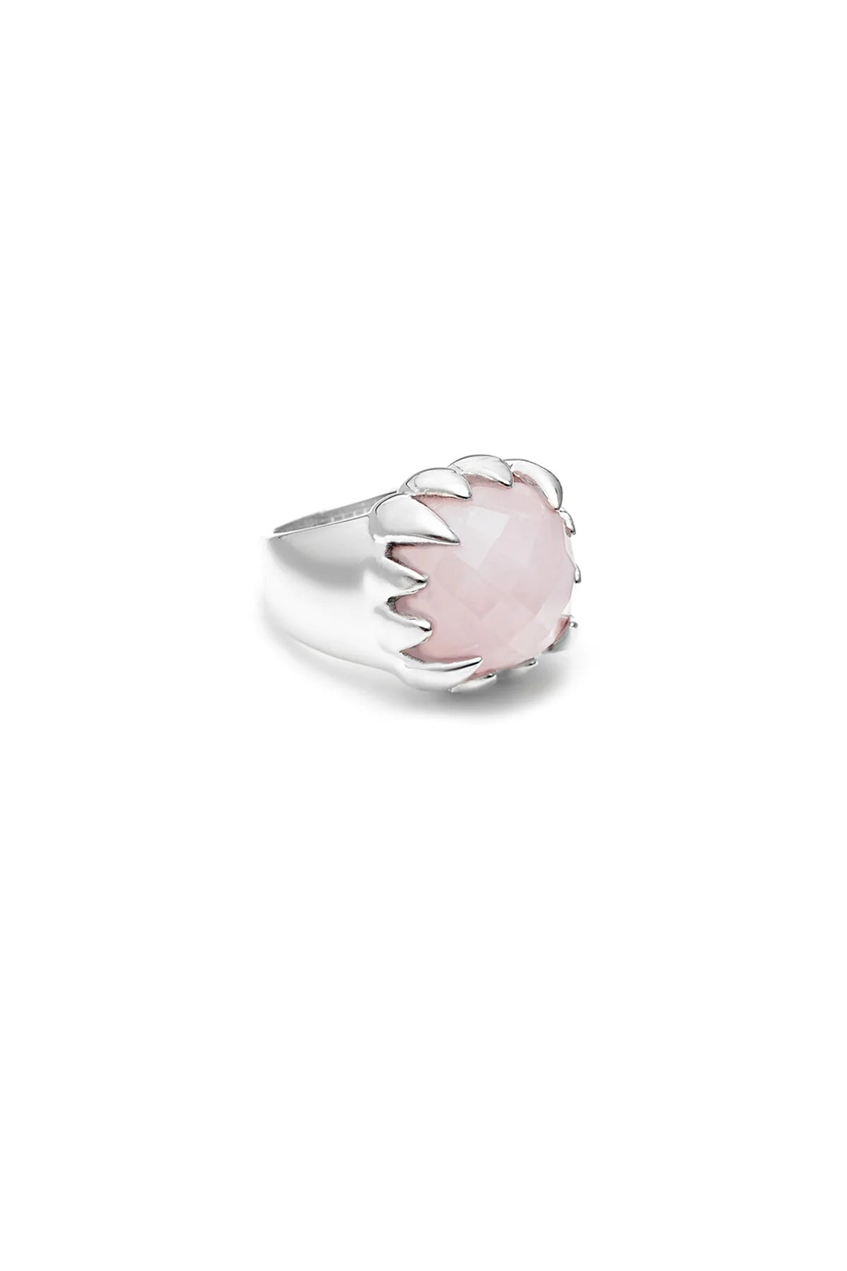 Stolen - Claw Ring - Rose Quartz