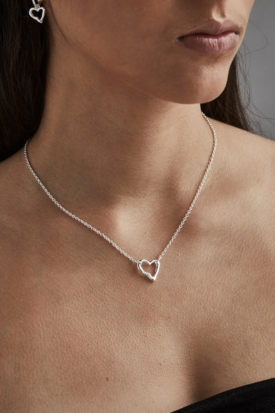 STOLEN  - MINI MELTED HEART NECKLACE