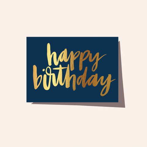 Elm Paper | Card | Happy Birthday Navy