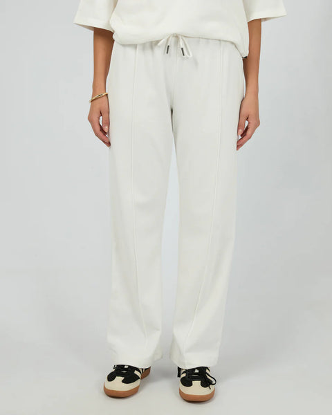 Silent Theory - NARA WIDE LEG TRACKPANT - VINTAGE WHITE