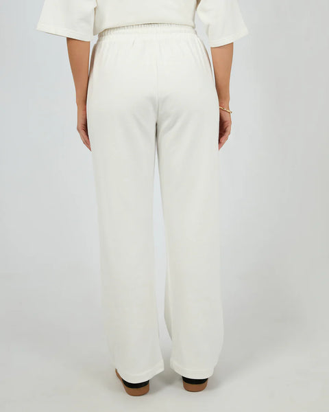 Silent Theory - NARA WIDE LEG TRACKPANT - VINTAGE WHITE