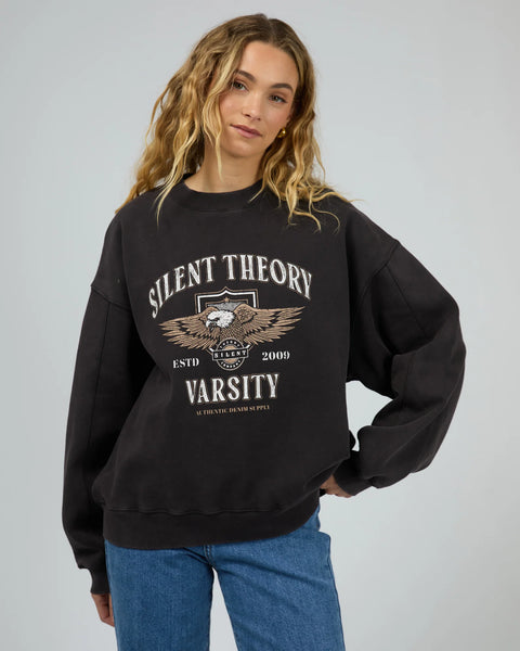 Silent Theory - AUTHENTIC CREW - WASHED BLACK