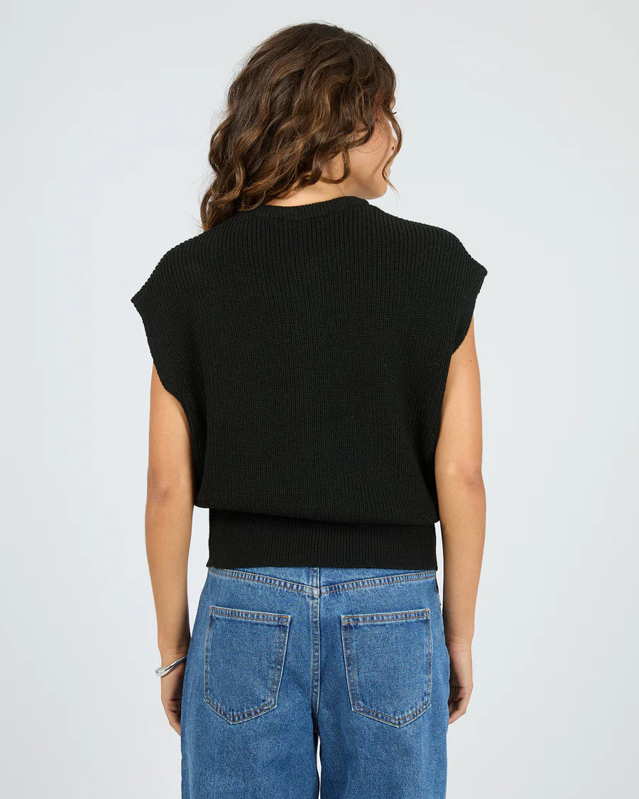 Silent Theory - ELARA VEST TOP - BLACK