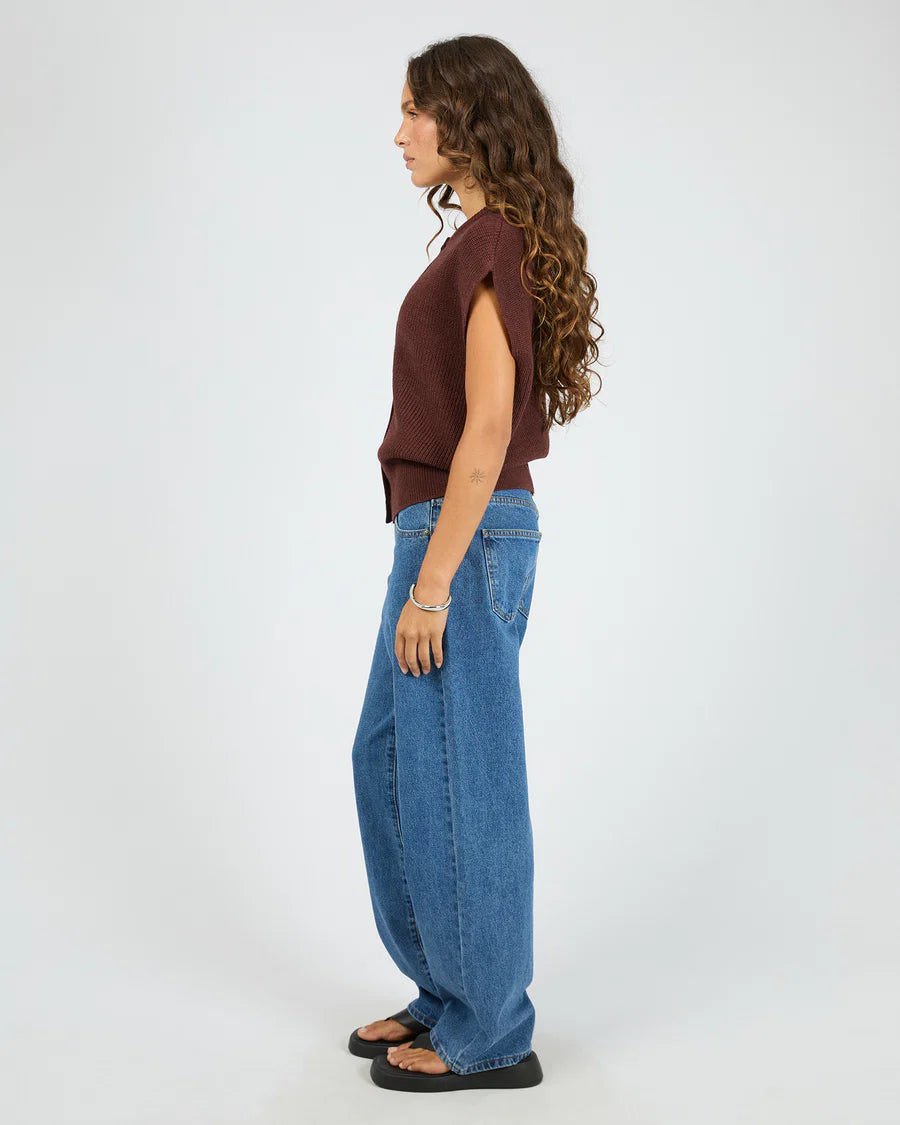Silent Theory - ELARA VEST TOP - CHERRY
