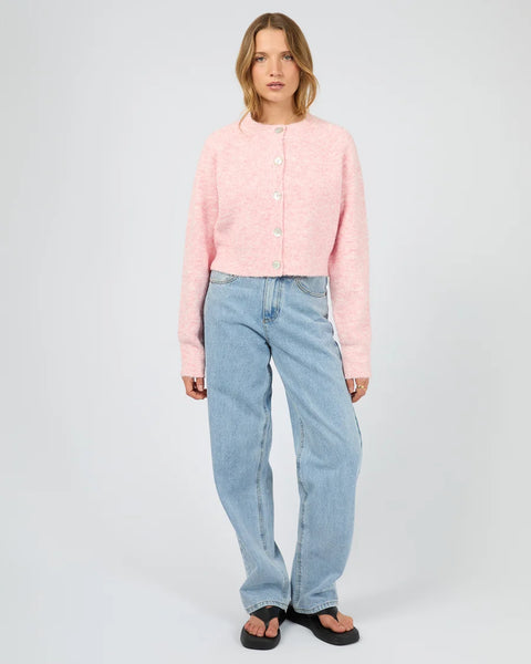 SILENT THEORY - DARBY KNIT CARDIGAN - PINK