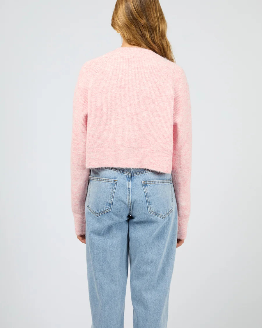 SILENT THEORY - DARBY KNIT CARDIGAN - PINK