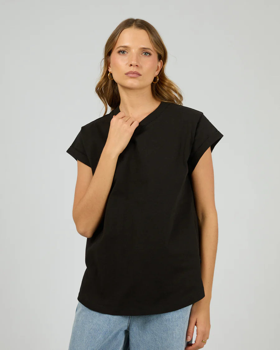 Silent Theory - ESSENTIAL TEE  - BLACK
