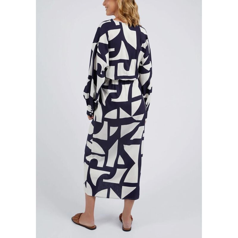 ELM  DALI ABSTRACT DRESS - MIDNIGHT