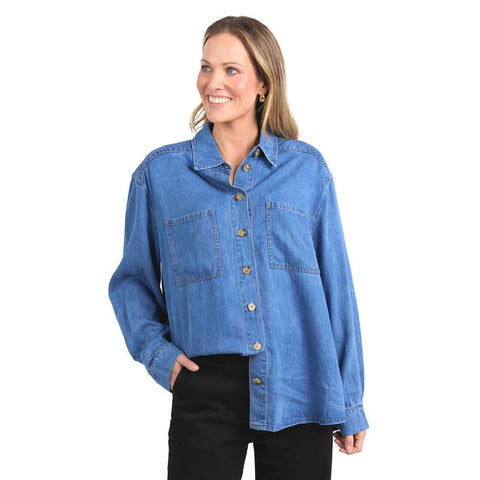 ELM BLAKE DENIM SHIRT - LIGHT BLUE