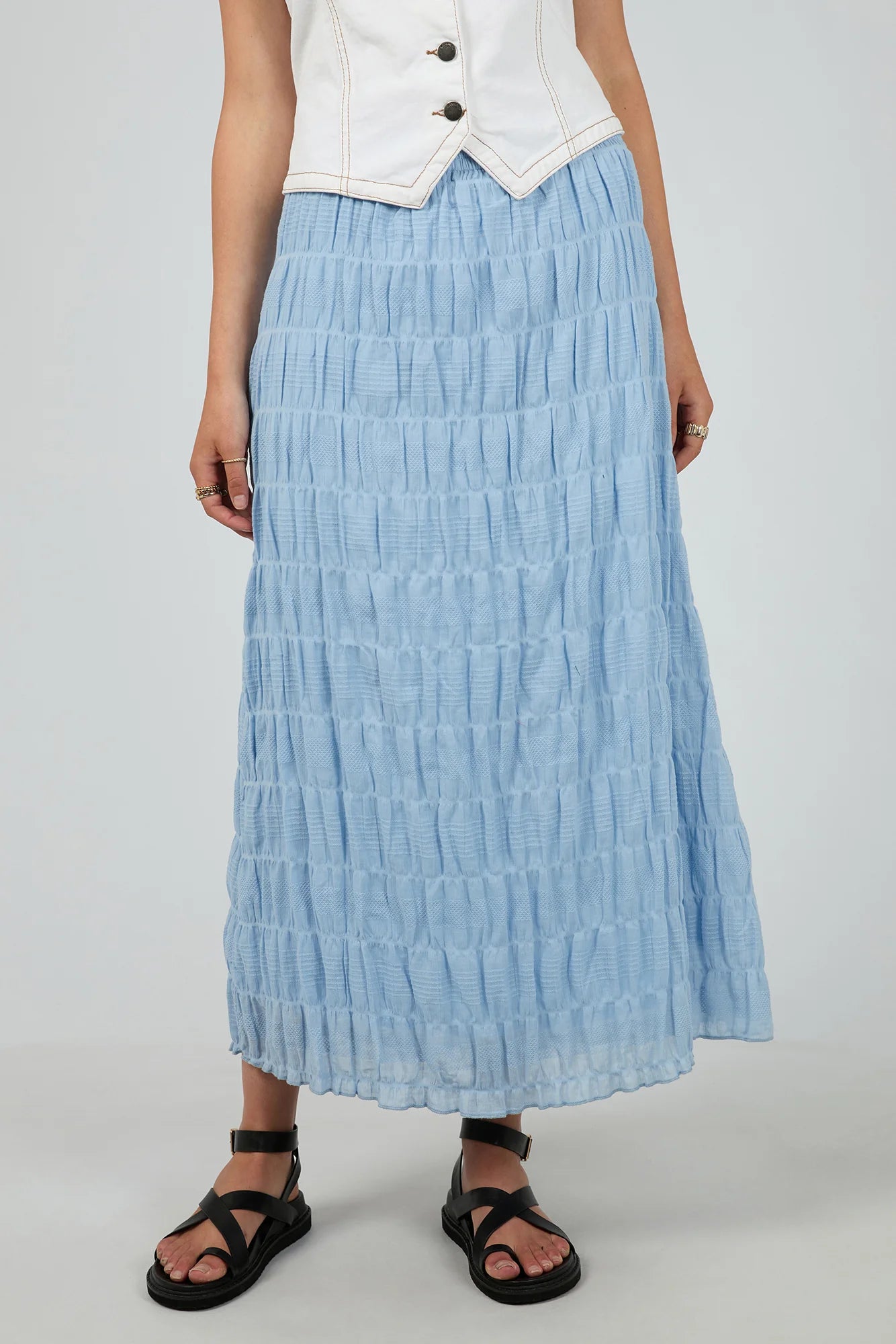 All About Eve - MAUDE MAXI SKIRT - OCEAN