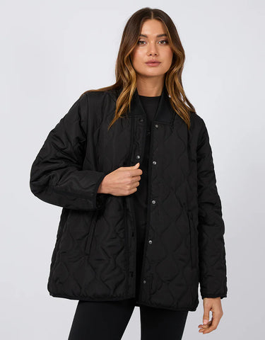 All About Eve - ACTIVE QUILTED JACKET - BLACK