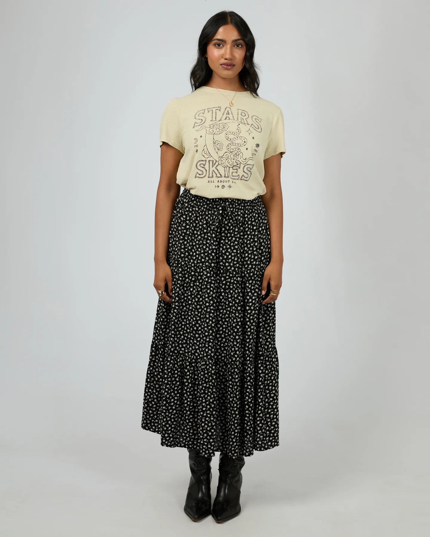AAE Wren Maxi Skirt - Black