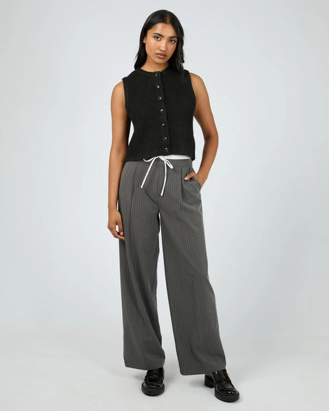 AAE AYA KNIT VEST - BLACK