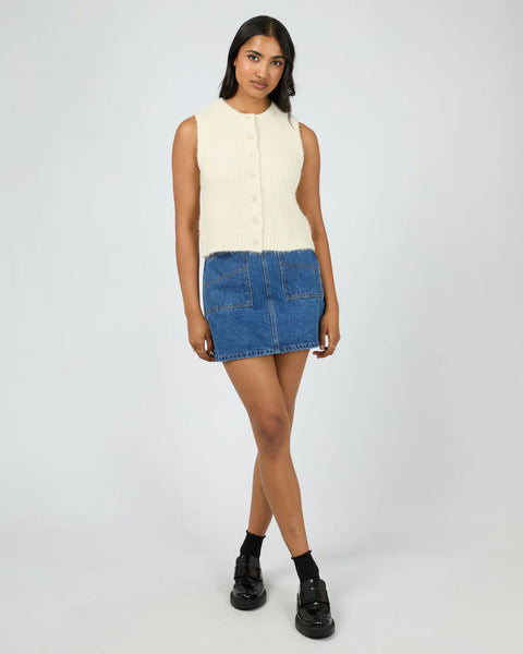 AAE AYA KNIT VEST - VANILLA