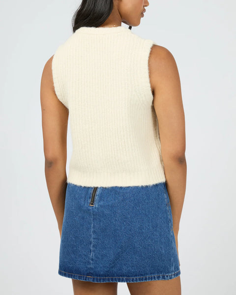 AAE AYA KNIT VEST - VANILLA