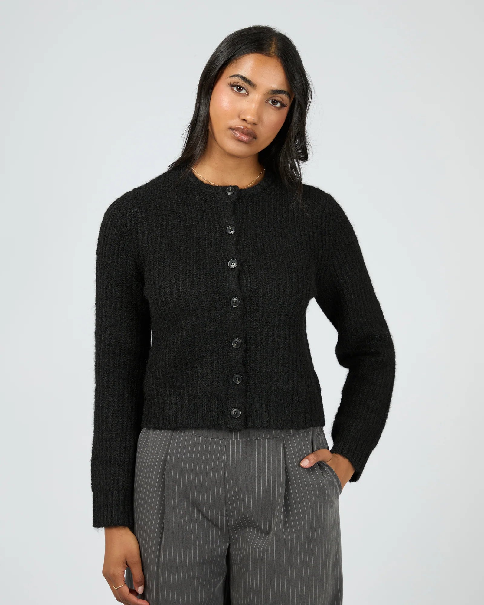 AAE AYA CARDIGAN  - BLACK