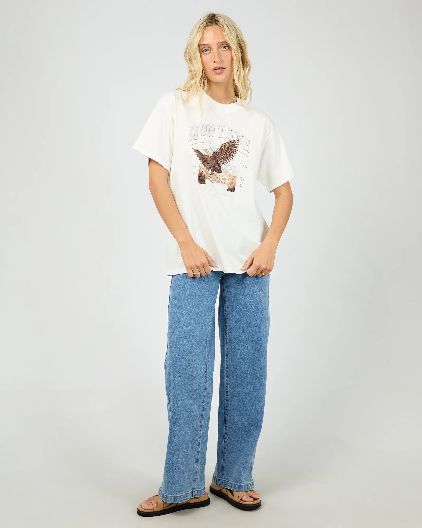 ALL ABOUT EVE - MONTANA RELAXED TEE - VINTAGE WHITE