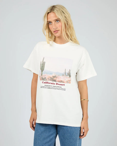 ALL ABOUT EVE - LIBERTY ROAD RELAXED TEE - VINTAGE WHITE
