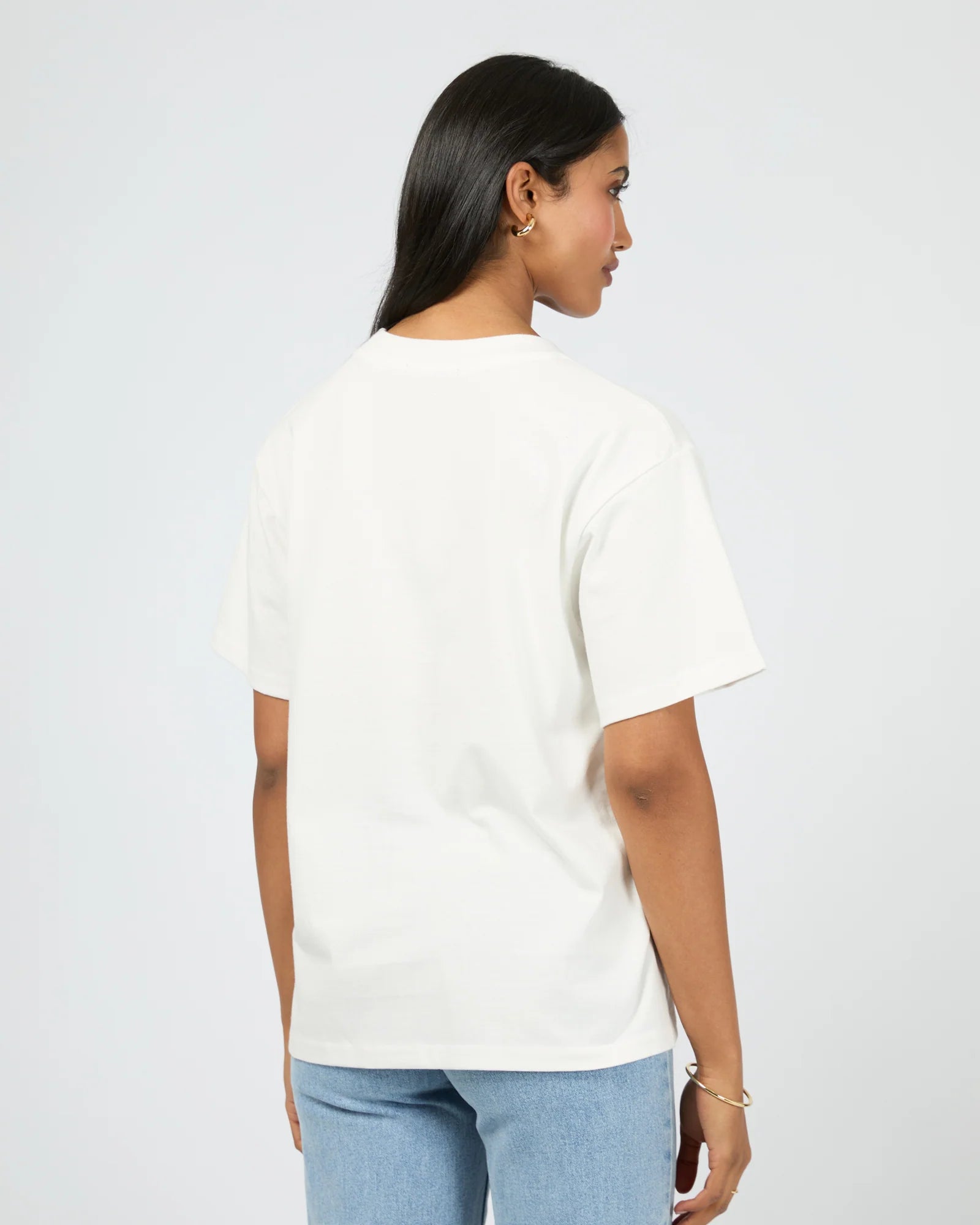 ALL ABOUT EVE - PALM DESERT BOX TEE - VINTAGE WHITE