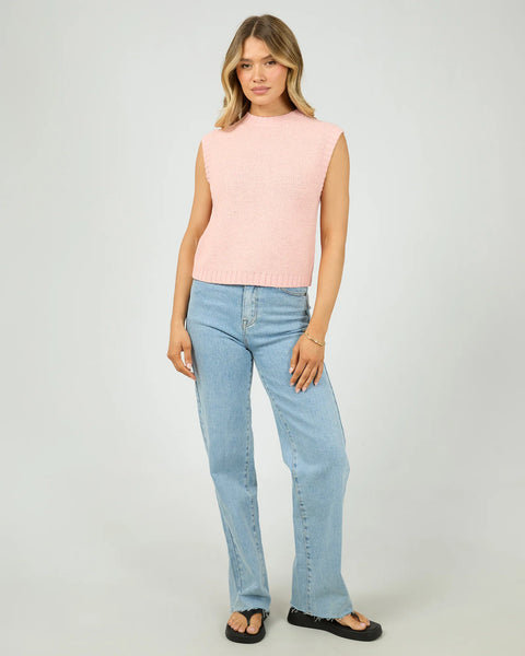 ALL ABOUT EVE - TALULLAH KNIT VEST - ROSE