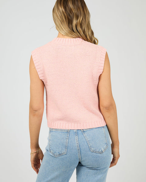 ALL ABOUT EVE - TALULLAH KNIT VEST - ROSE