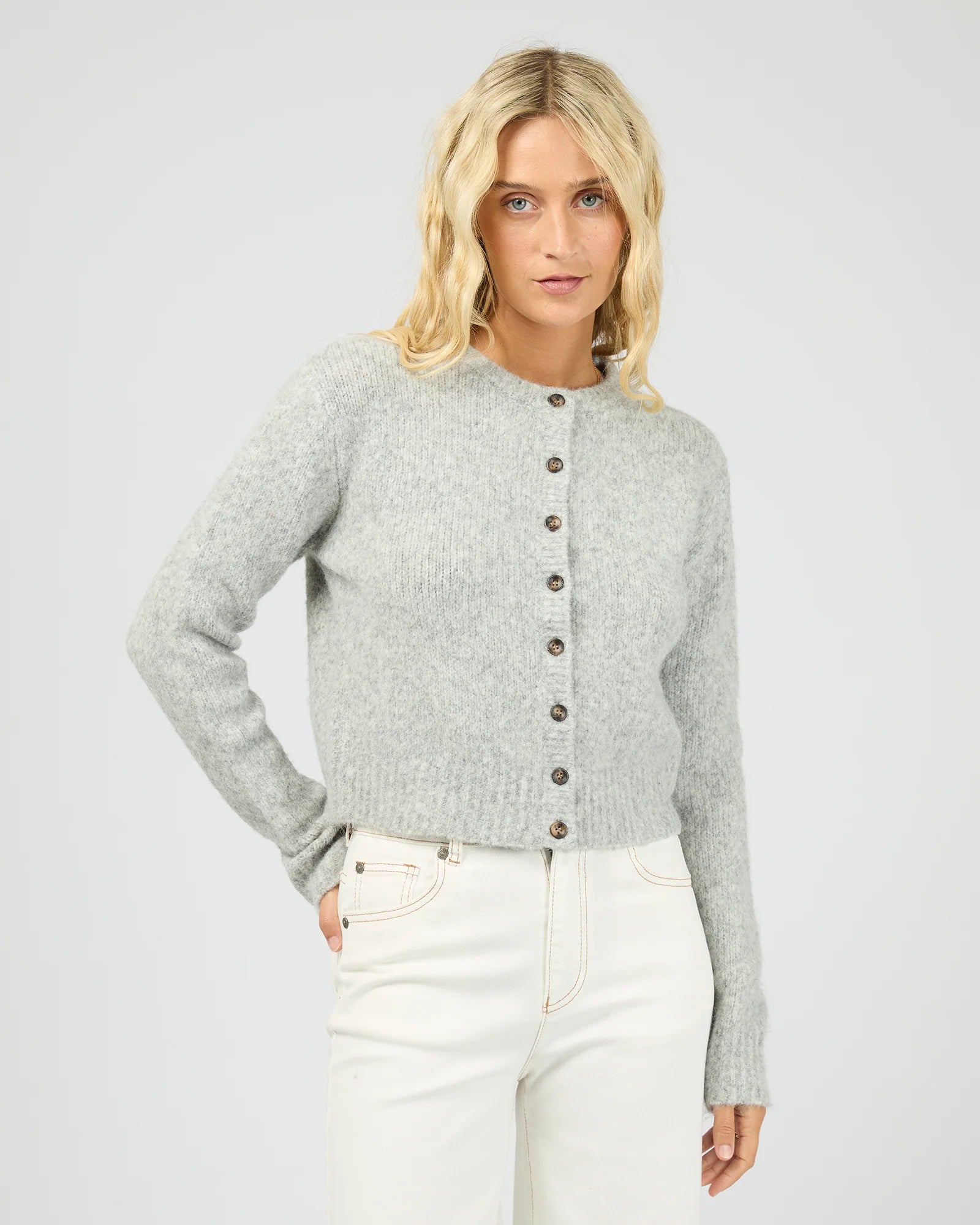 ALL ABOUT EVE - BAYSIDE CARDIGAN - GREY MARLE