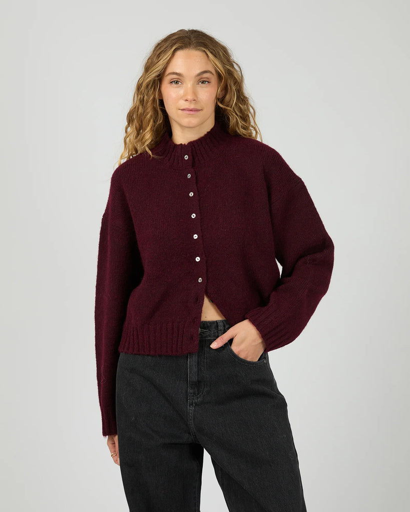 ALL ABOUT EVE - ROSALIA CARDIGAN - WINE