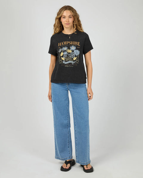 ALL ABOUT EVE - HAMPSHIRE REGULAR TEE - WASHED BLACK