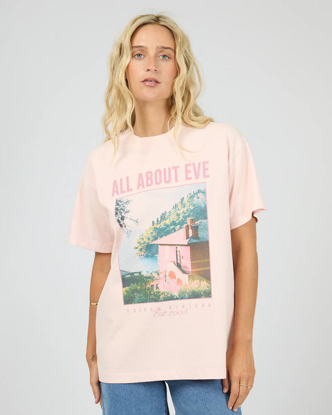 ALL ABOUT EVE - PROVENCE RELAXED TEE - PALE PINK