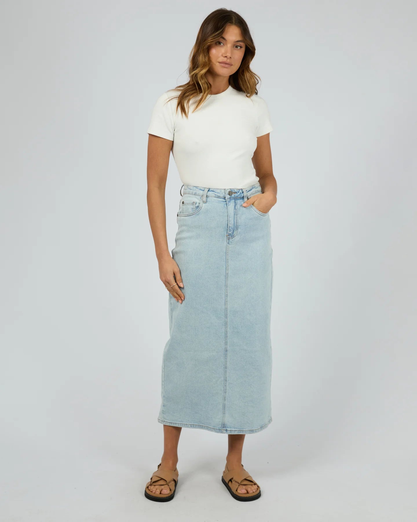 All About Eve - RAY COMFORT MAXI SKIRT - BLEACH