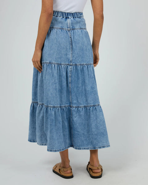 All About Eve - COCO DENIM MAXI SKIRT - LIGHT BLUE