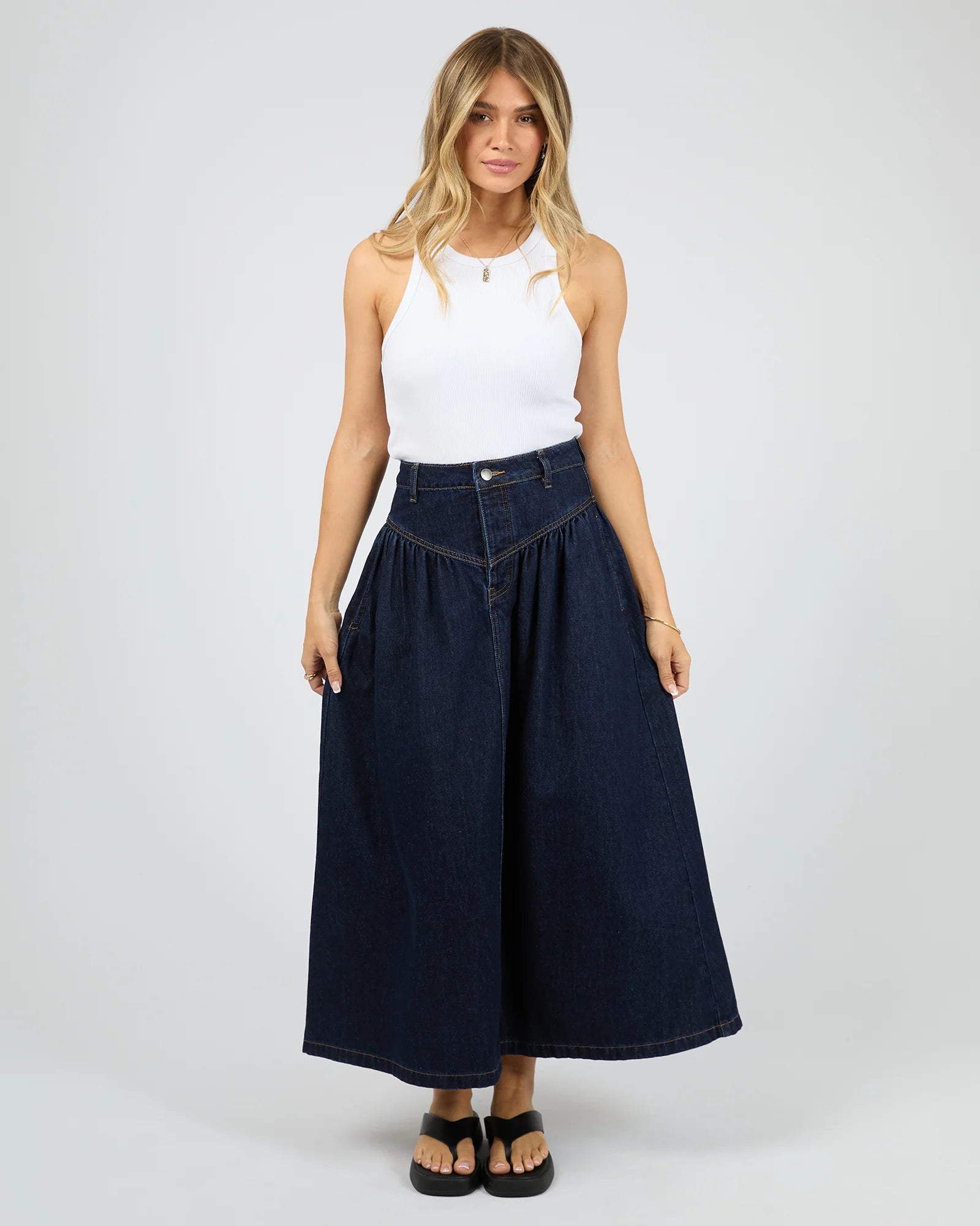 ALL ABOUT EVE - ARLO MAXI SKIRT - INDIGO