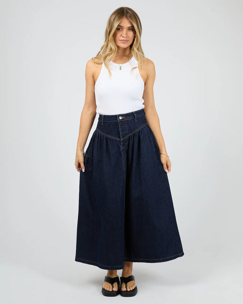 ALL ABOUT EVE - ARLO MAXI SKIRT - INDIGO