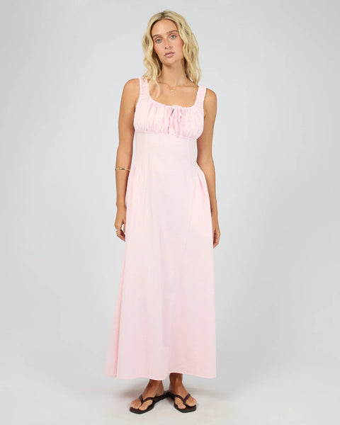 ALL ABOUT EVE - POPPY DENIM DRESS - LIGHT PINK