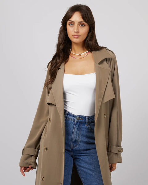 All About Eve - EVE STAPLE TRENCH COAT - TAN