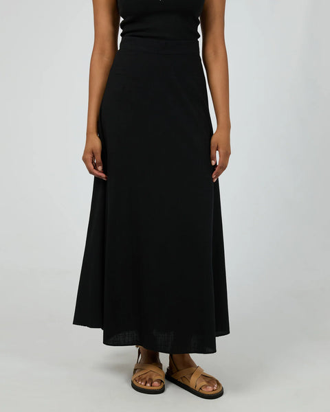 AAE ESSENTIAL MAXI SKIRT - BLACK