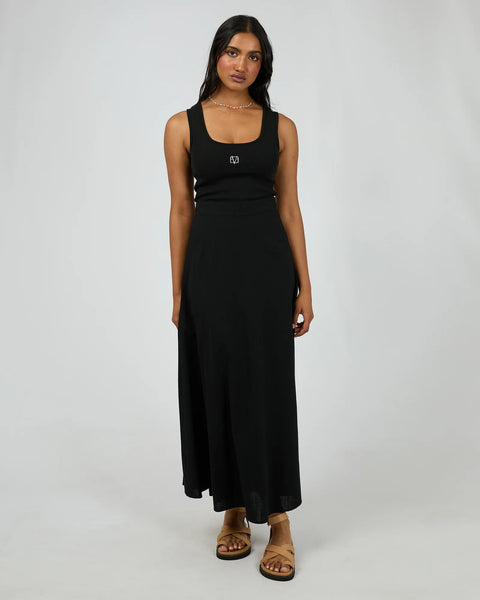 AAE ESSENTIAL MAXI SKIRT - BLACK
