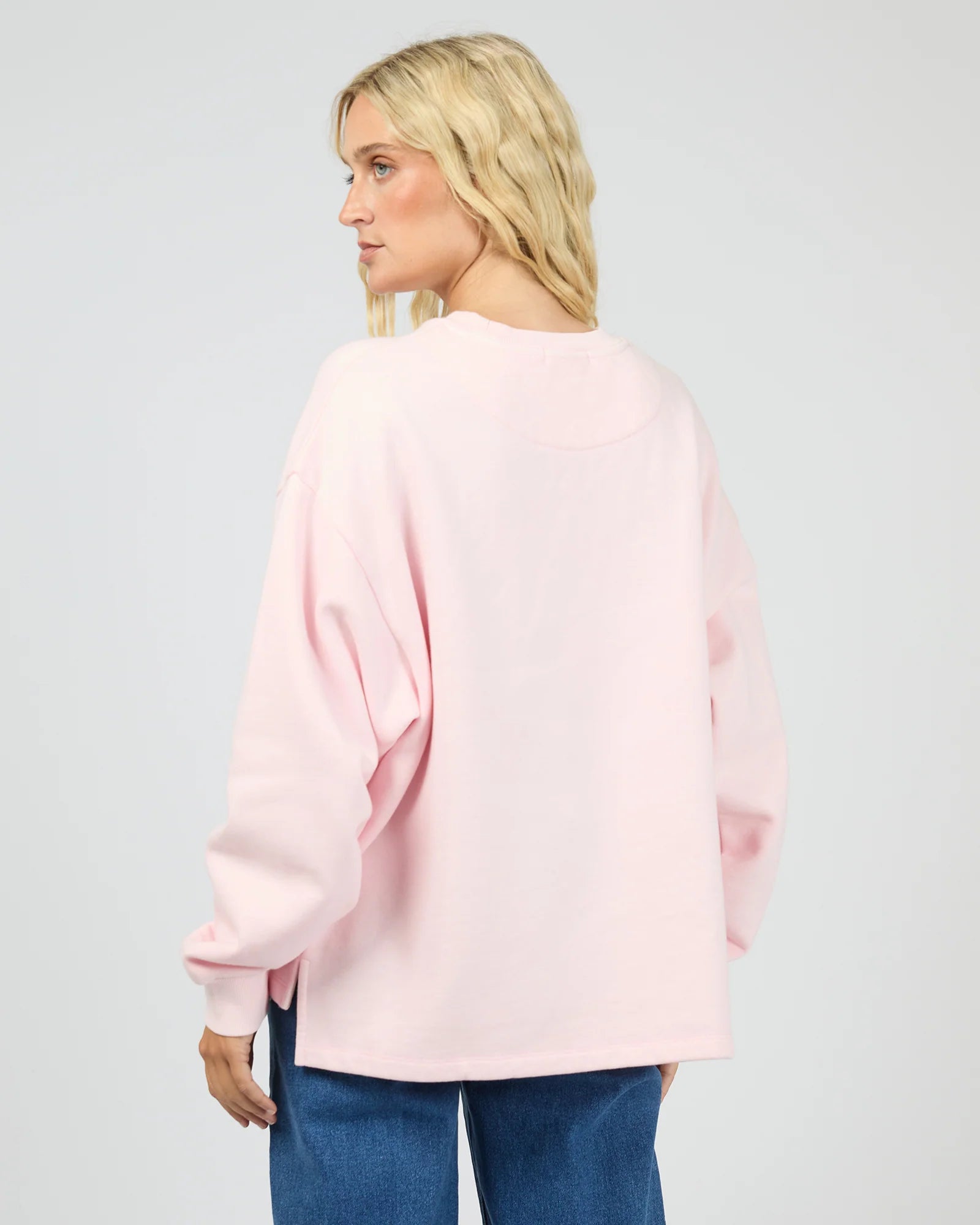 ALL ABOUT EVE - WASHED BOX CREW - LIGHT PINK