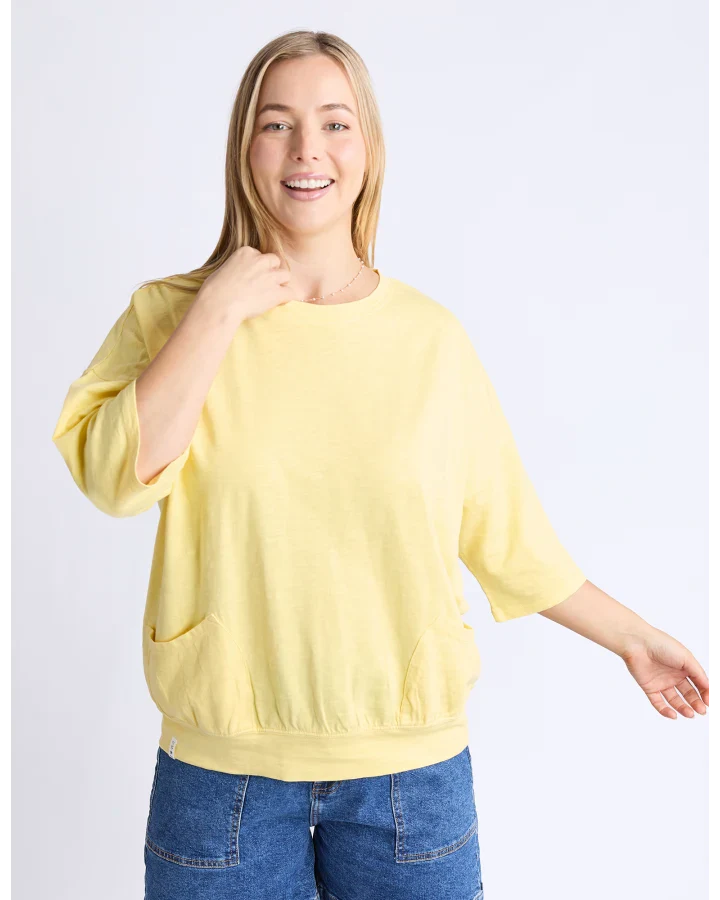 ELM FUNDAMENTAL MAZIE SWEAT - BANANA