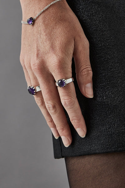 Stolen Baby Claw Ring - AMETHYST