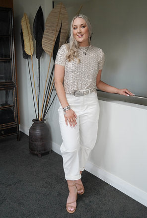 HARLEM - CHLOE PANT - WHITE