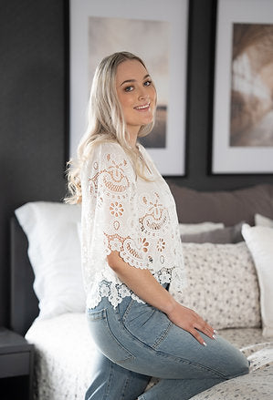 HARLEM - AVA TOP - WHITE