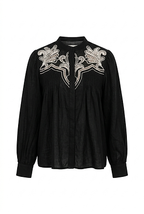 HARLEM - LEONIE BLOUSE - BLACK