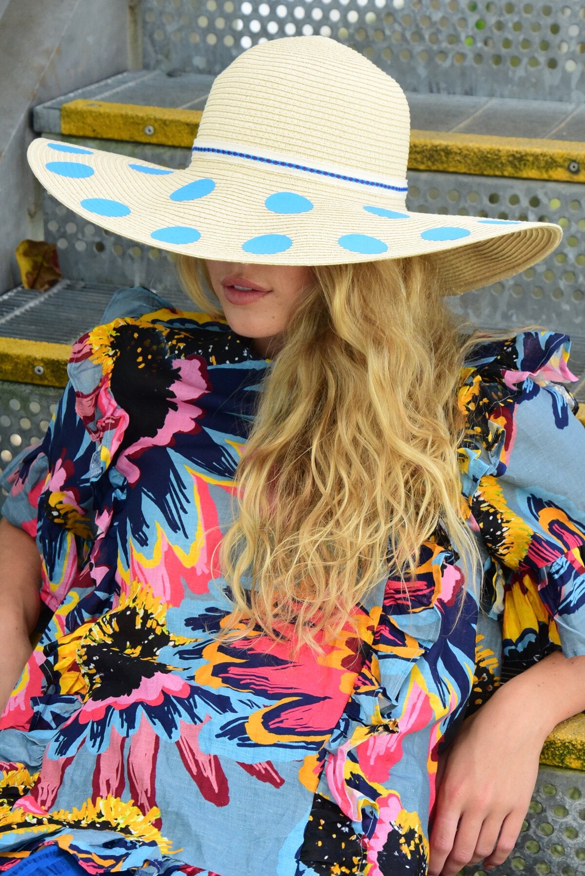 CURATE by Trelise Cooper -A SPOT IN THE SUN Hat Blue