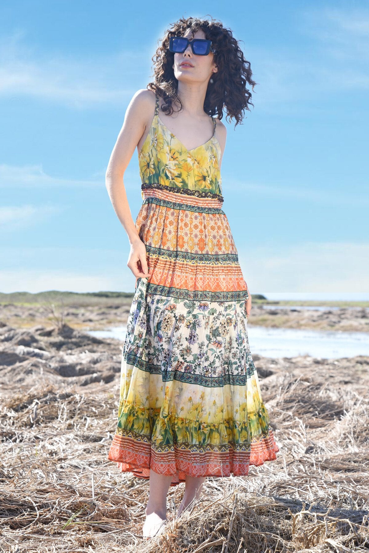 Curate By Trelise Cooper - BREATHE EASY DRESS - SUNSHINE