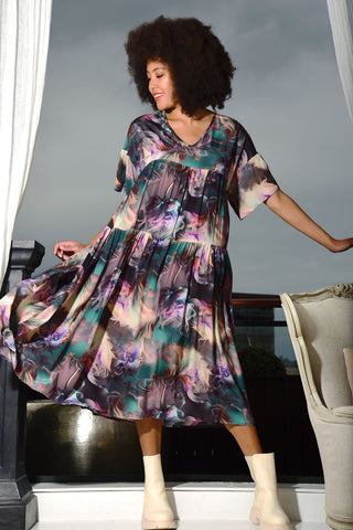 Curate By Trelise Cooper -CLAIM TO FAME DRESS - WATERLILY