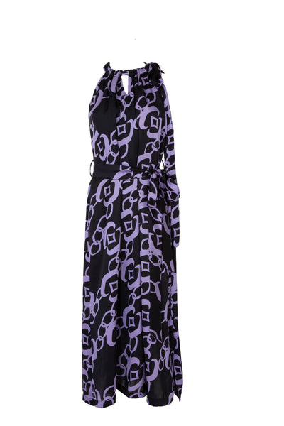 Coop By Trelise Cooper- SUGAR CHAIN DRESS - BLACK & LILAC