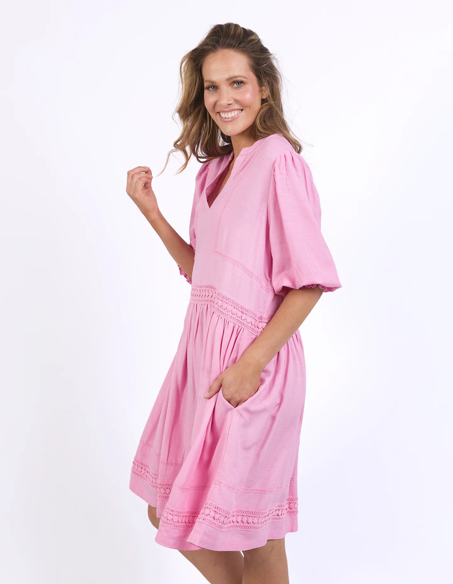 ELM MARKET DRESS - PRETTY PINK